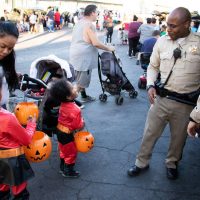 Police officers and children Trunk or Treat