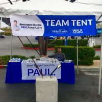 Paul Powell Team Tent walk for wishes