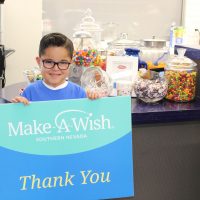 Make-A-Wish kid and poster