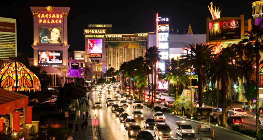 Las Vegas Strip at night in Nevada, USA