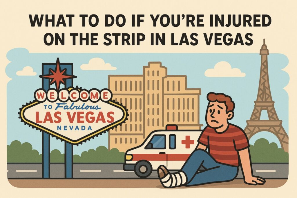 What to do if you're injured on the strip in Las Vegas.