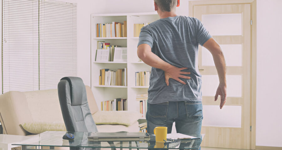 Man suffering from low back pain