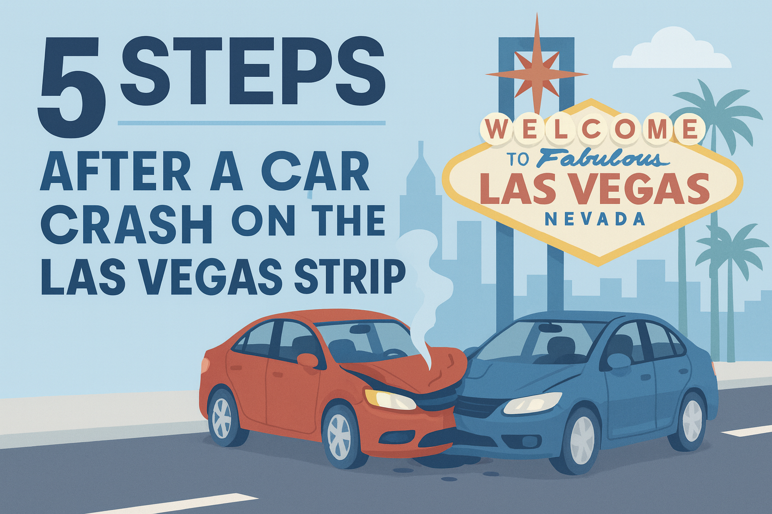 5 Steps After a Car Crash on the Las Vegas Strip