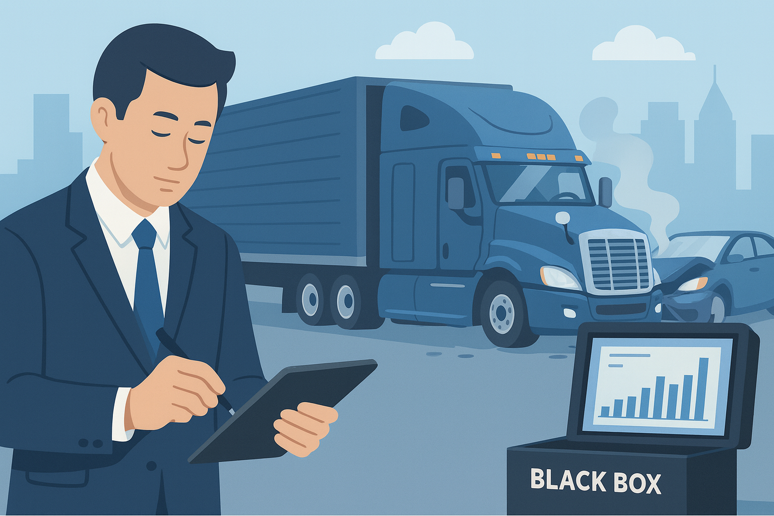 Analyzing Truck Black Box Data for Accident Evidence