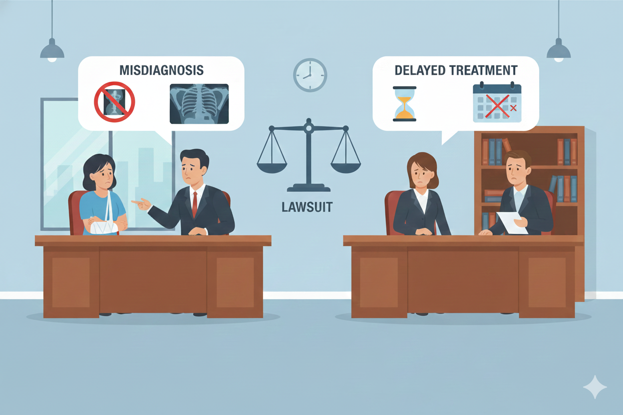 Misdiagnosis vs Delayed Treatment in a Lawsuit
