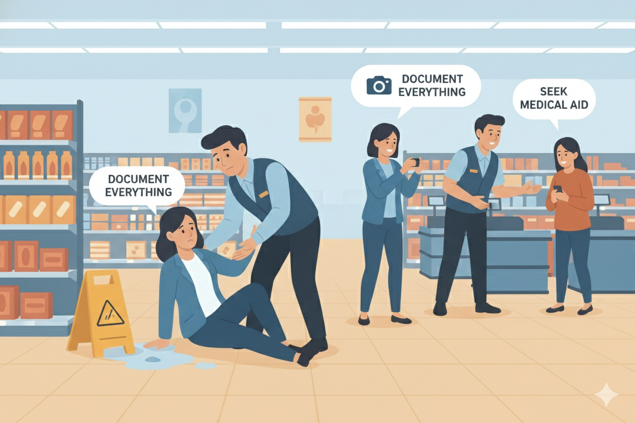 What To Do If I Am Injured In A Slip And Fall Accident