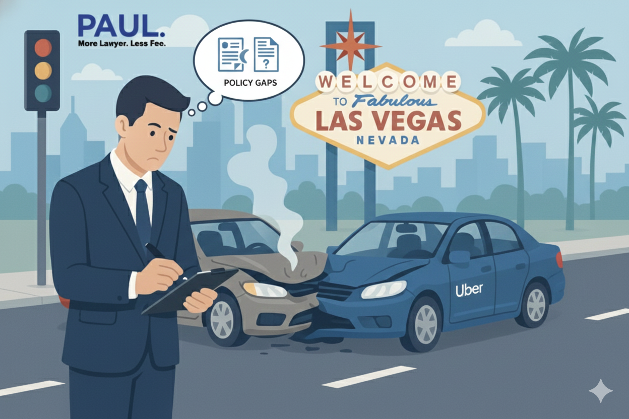 car accident - Policy Gaps Your Uber Lyft Rideshare Crash Claim in Las Vegas -