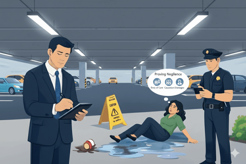 Proving Negligence in a Parking Lot Injury