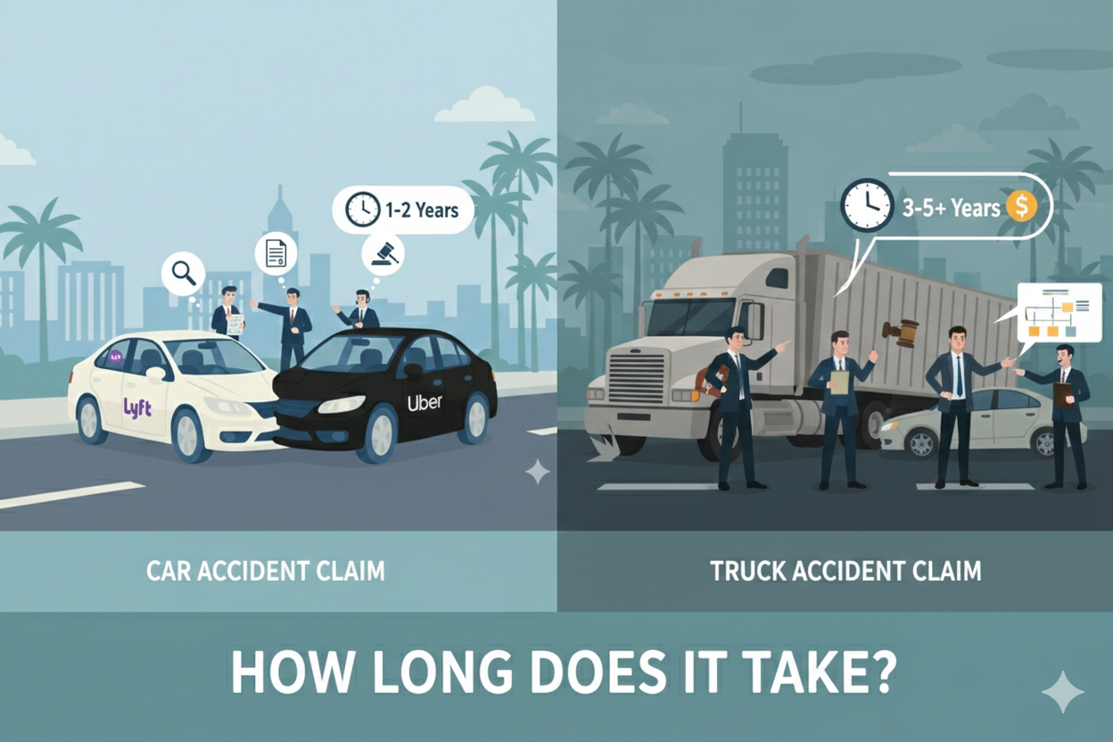 How Long Does a Truck Accident Claim Take vs. a Car Accident?