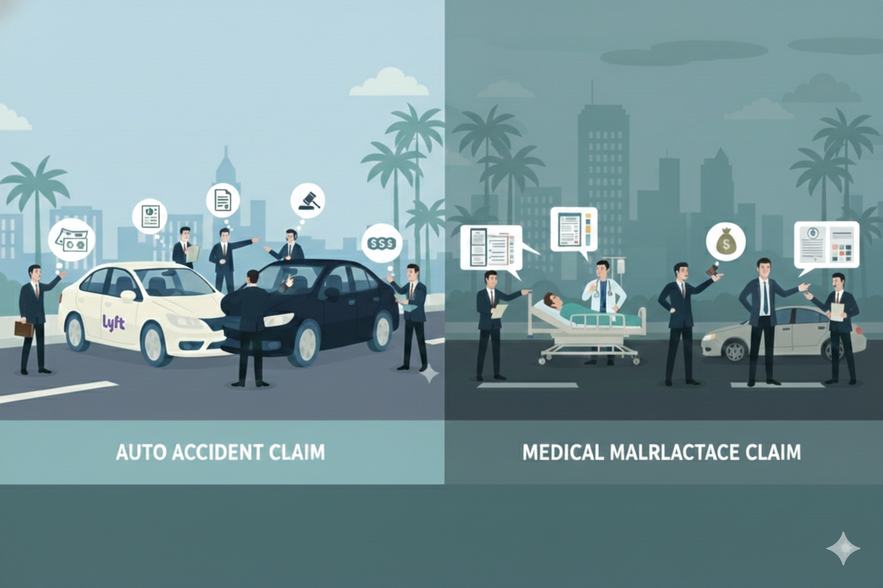 Understanding Compensation Auto Accident vs Medical Malpractice Claims